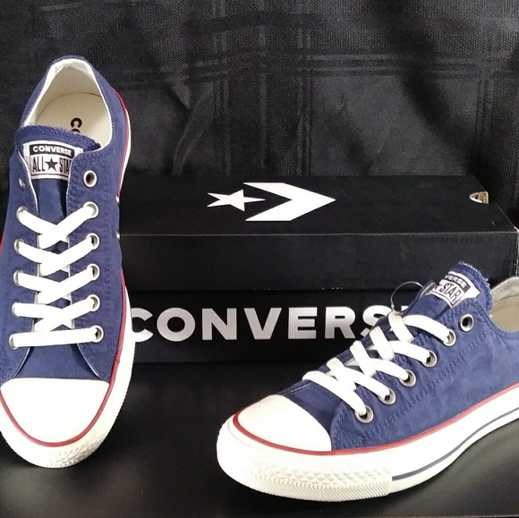 NIB! Converse Ox Midnight Navy/Garnet/Egret - Picture 3 of 5